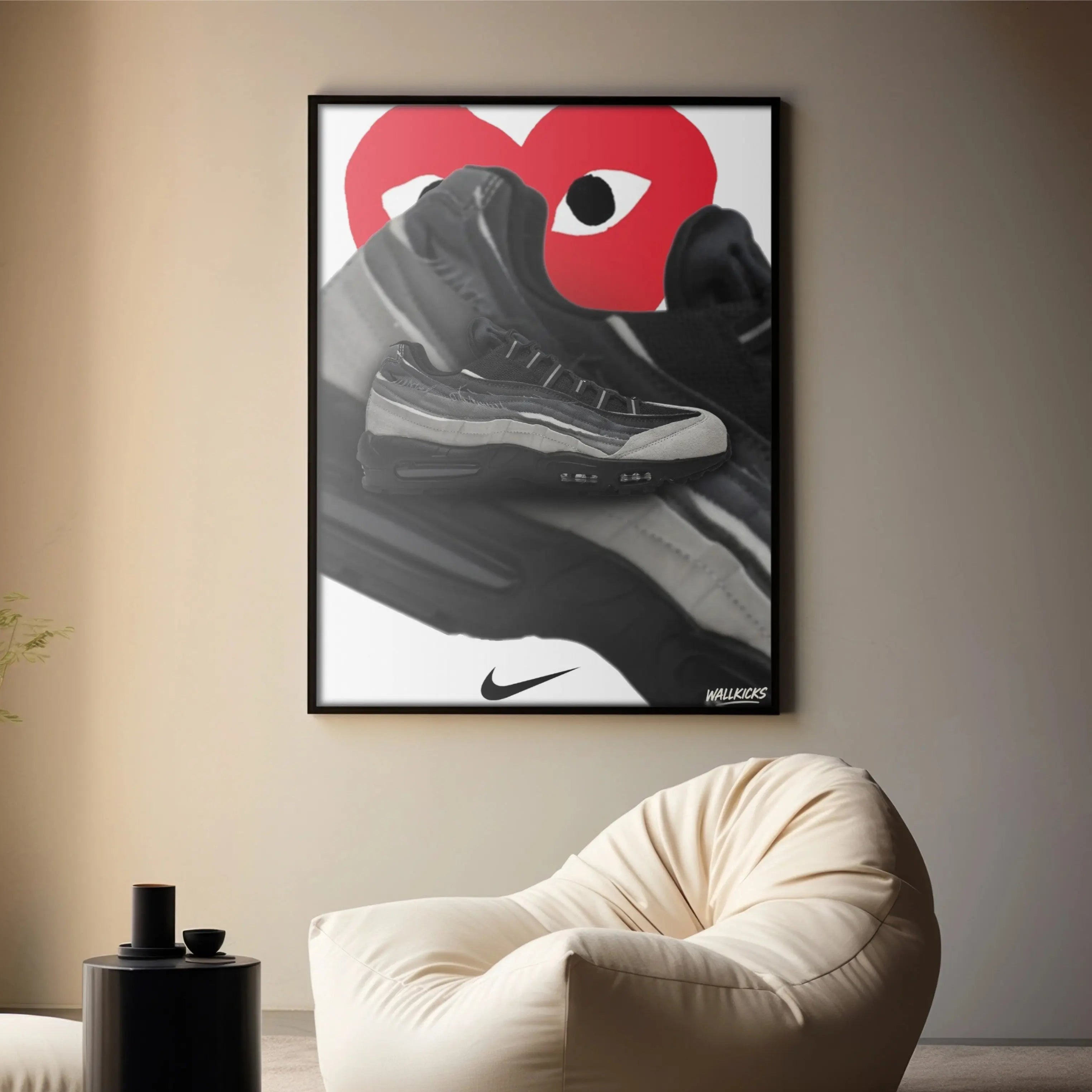 Poster Sneakers | Nike x Comme des Garçons Air Max 95 Wallkicks