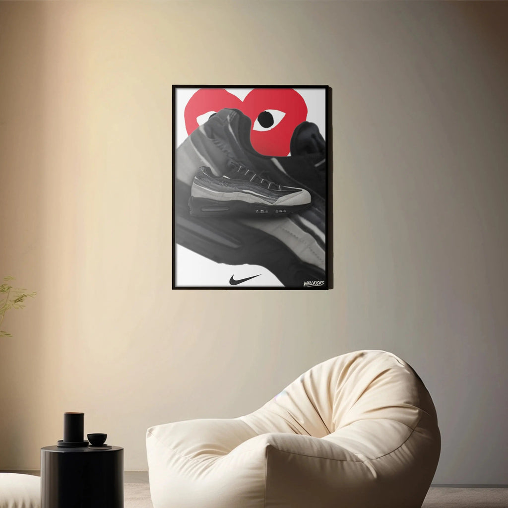 Poster Sneakers | Nike x Comme des Garçons Air Max 95 Wallkicks