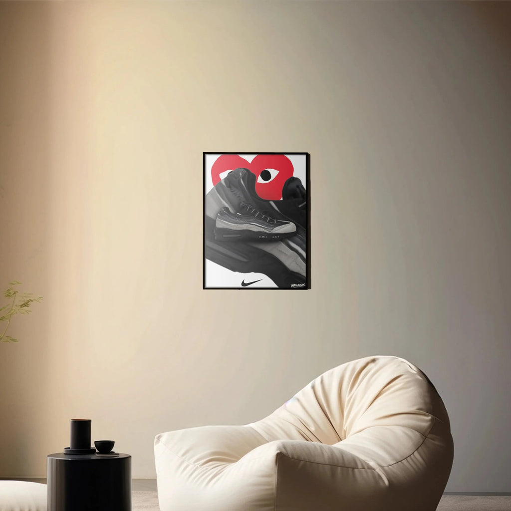 Poster Sneakers | Nike x Comme des Garçons Air Max 95 Wallkicks