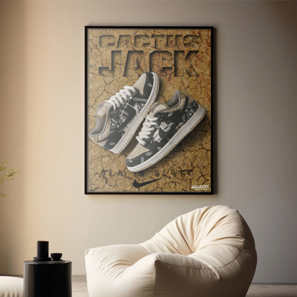 Poster Exclusif | Nike Dunk SB x Travis Scott Cactus Jack Ma boutique