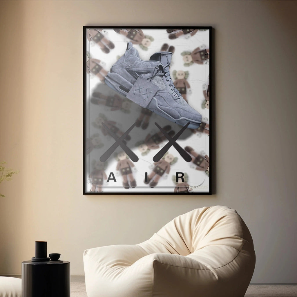 Poster Sneakers | Nike x Kaws Jordan 4 Wallkicks
