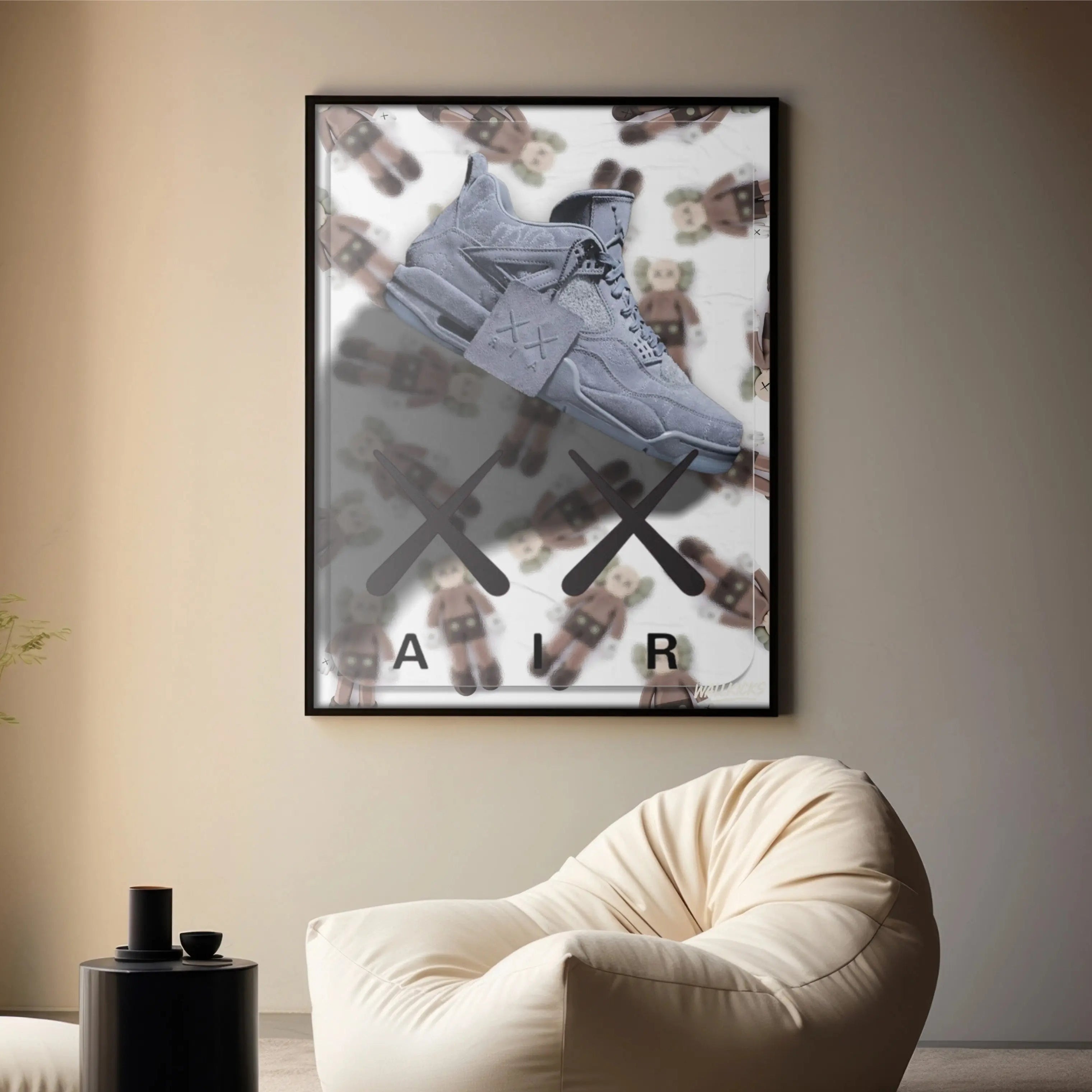Poster Sneakers | Nike x Kaws Jordan 4 Wallkicks