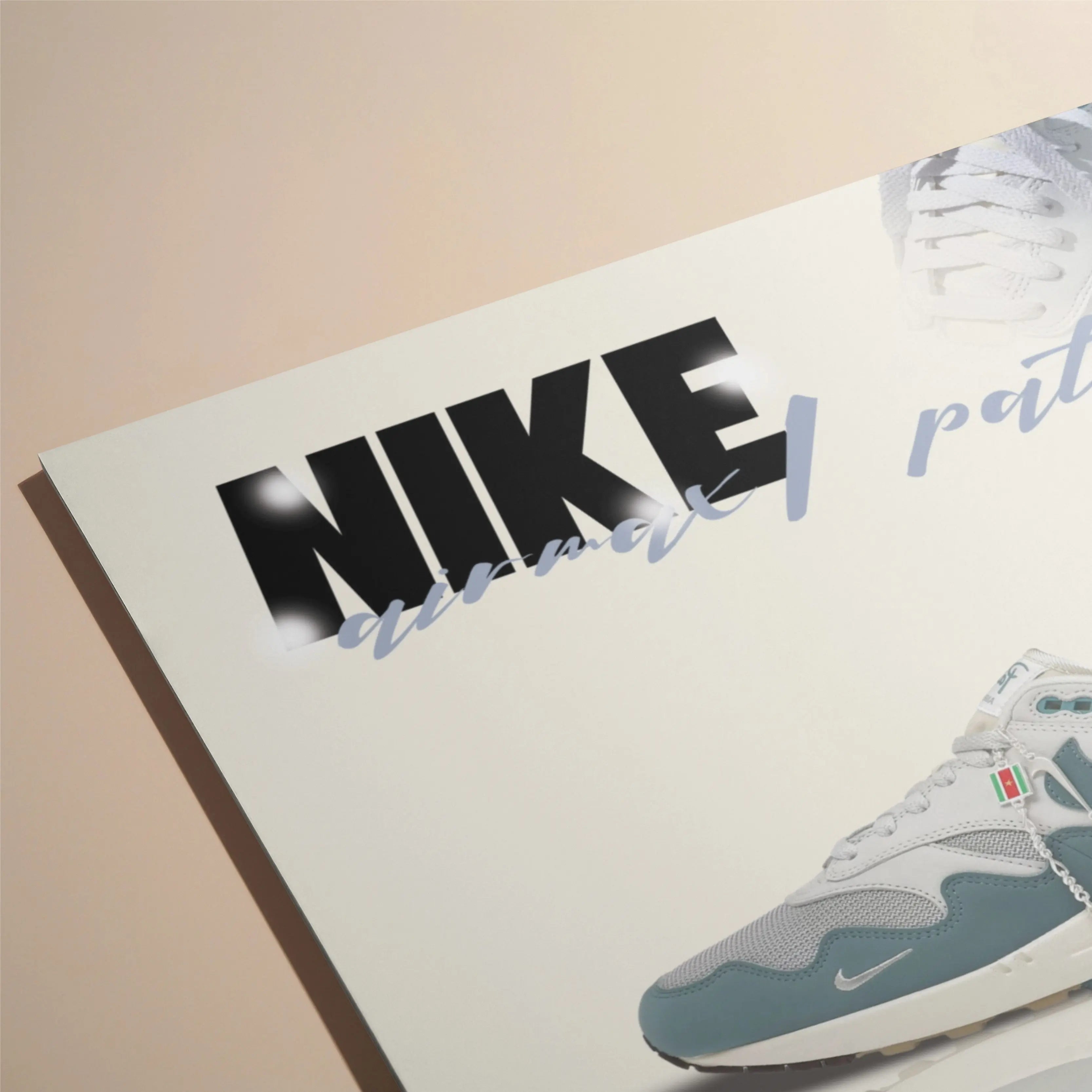 Cadre sneakers | Nike x Patta Air Max One Bleu Wallkicks