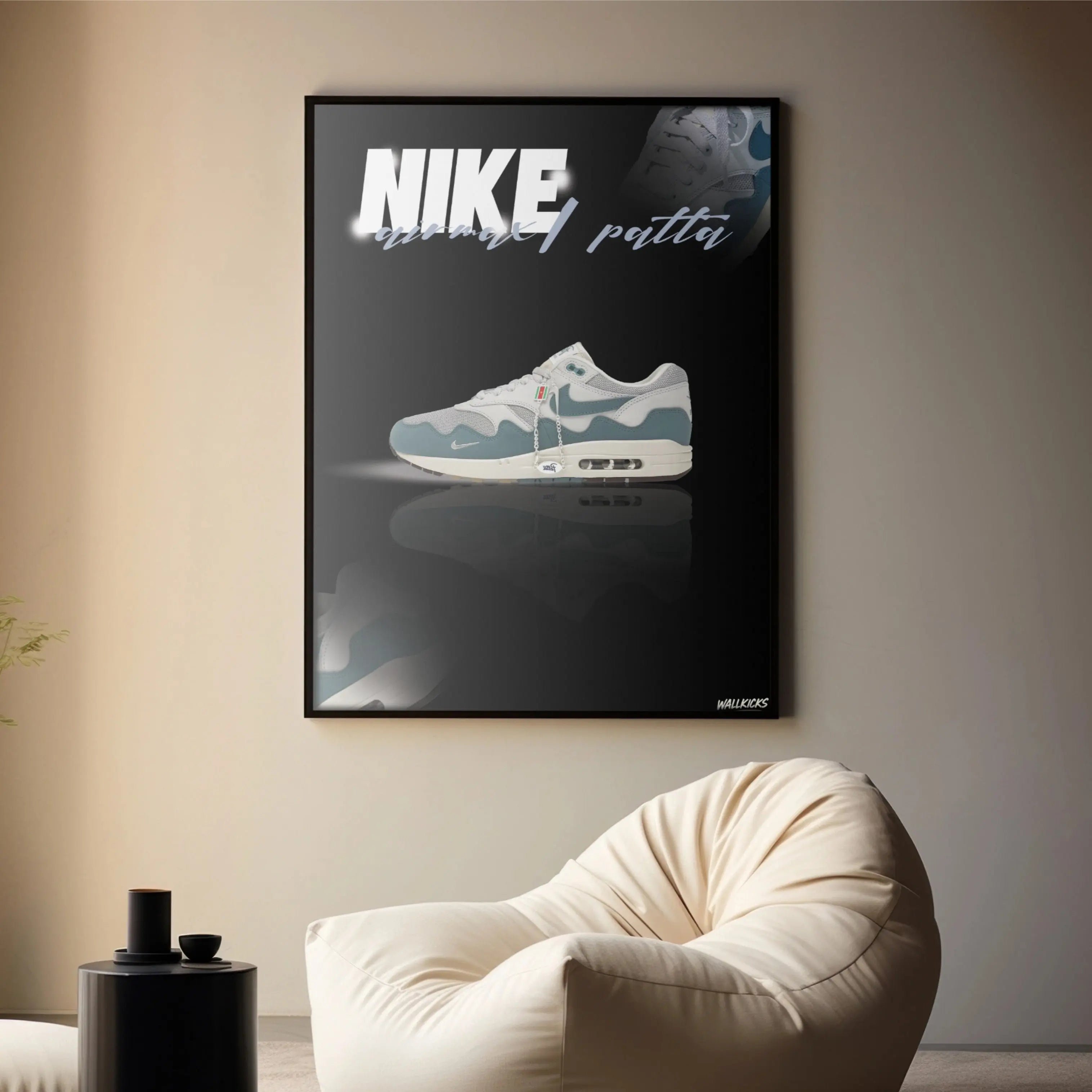 Cadre sneakers | Nike x Patta Air Max One Bleu Wallkicks